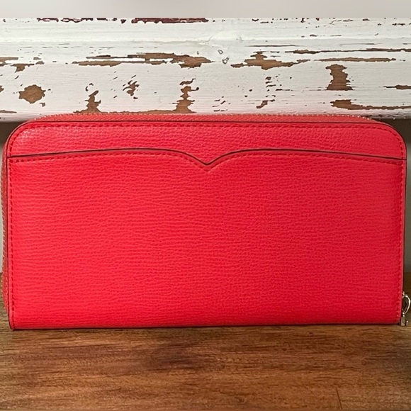 Kate Spade, $220 Rtl, Geranium Frannie Lg Zip Around Wallet, NWT, Gorgeous Color - Picture 4 of 13